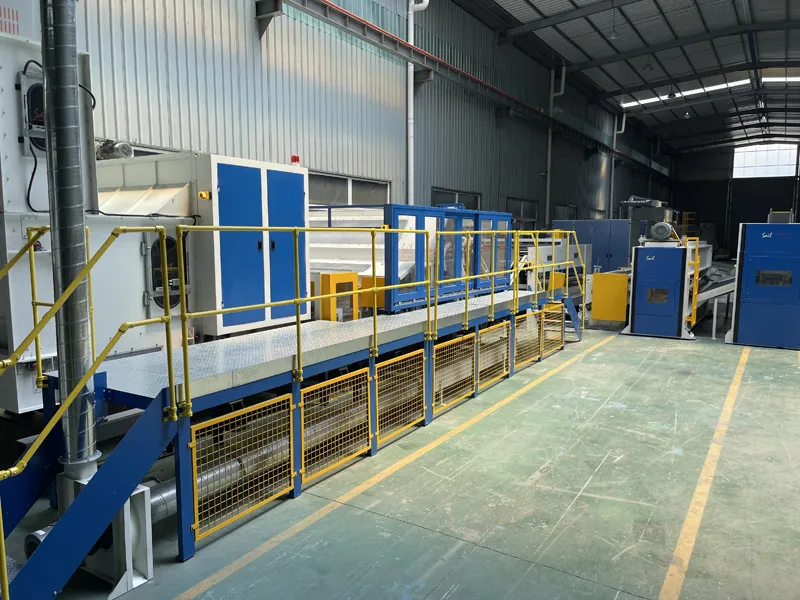 Dây chuyền sản xuất nỉ sợi thủy tinh cho công ty Đức